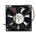 Ventilador X8025d24hb 24v 0.2a 80x80x25mm 2 Cables Negro Negro