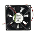 Ventilador X8025d24hb 24v 0.2a 80x80x25mm 2 Cables Negro Negro