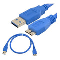 Cable Usb 3.0 - Micro B 3.0 Disco Duro Externo Hdd 50cm Fast Azul