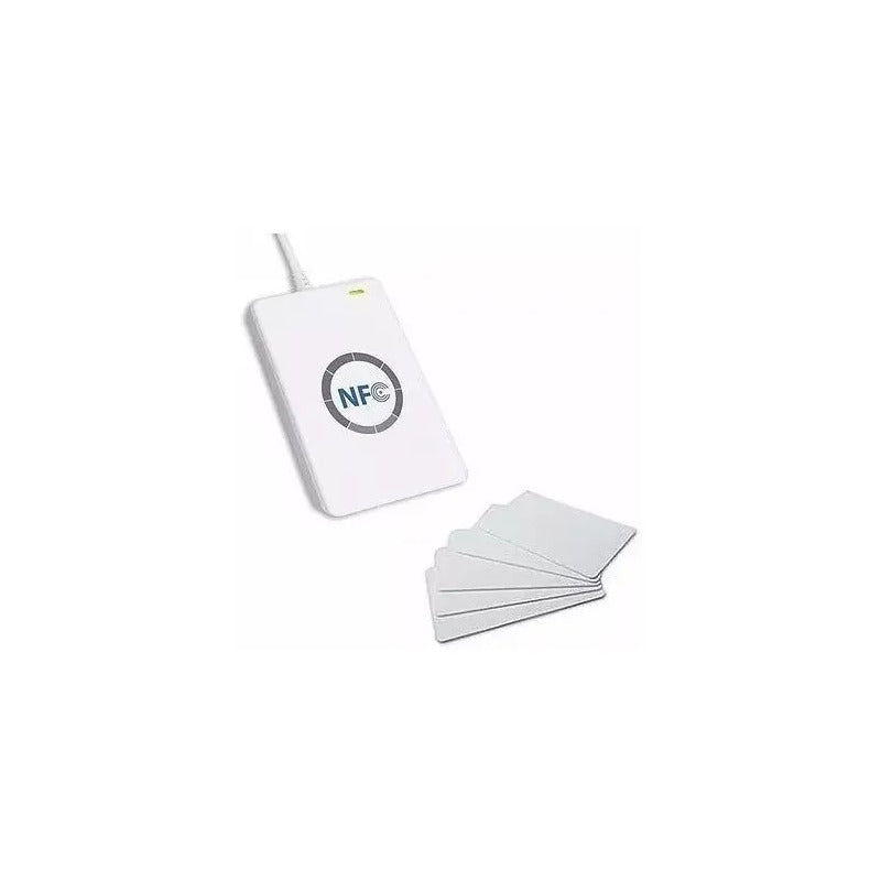 Lector Grabador Usb Smart Card Rfid Nfc Iso/iec18092 Acr122u Blanco Usb