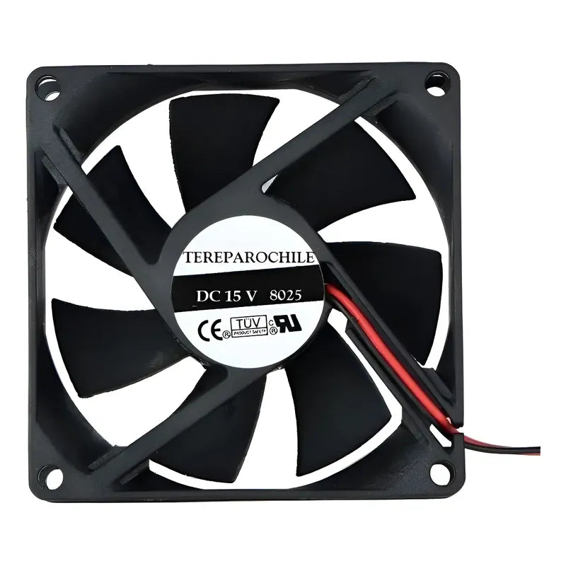 Ventilador Fan Cooler 15v Dc 8025 80mm 80x80x25 Mm 8cm X 2.5
