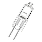 2x Ampolletas Bipin Halogena Tubular 12volt 35w Conector G4 Blanco Cálido