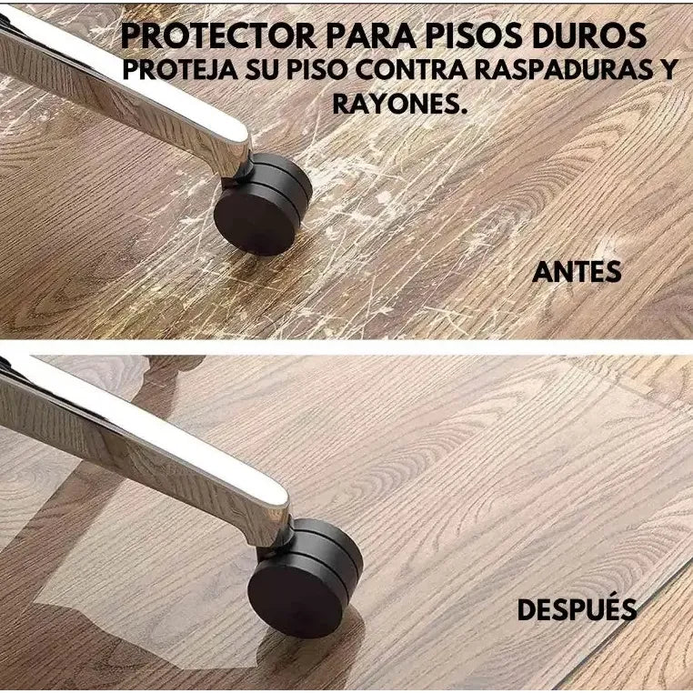 Protector Acrílico Piso Flotante Alfombra Transparente