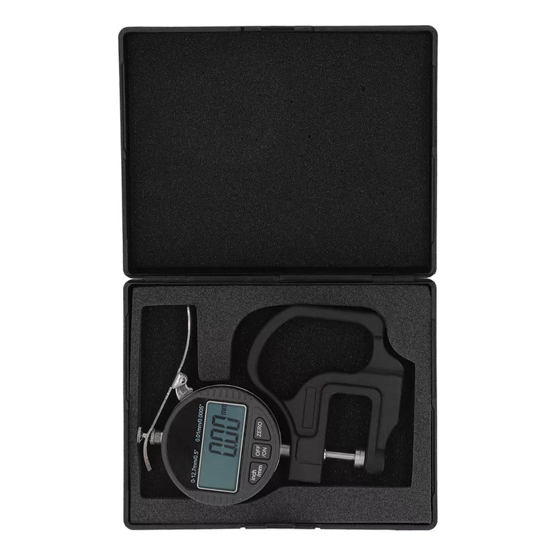 Micrómetro Digital Medidor Espesor Cabezal Plano 0-12.7mm