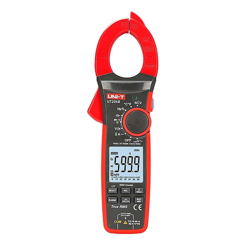 Pinza Amperimetrica Ut206b 1000a True Rms Multimetro Digital