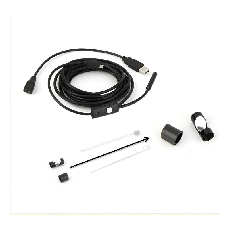 Camara Endoscopio Usb Android Pc Boroscopio 2mt 5.5mm Led
