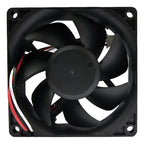 Ventilador Fan Dfb802512h 80x80x25mm 12v 4.4w 3 Pines Negro Negro