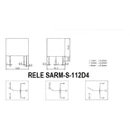 Rele Sarm-s-112d4 14vdc 15a 5 Contactos