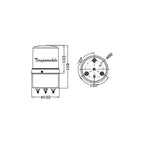 Lampara Led Baliza 12v - 24v Dc Alarma Control Acceso Porton