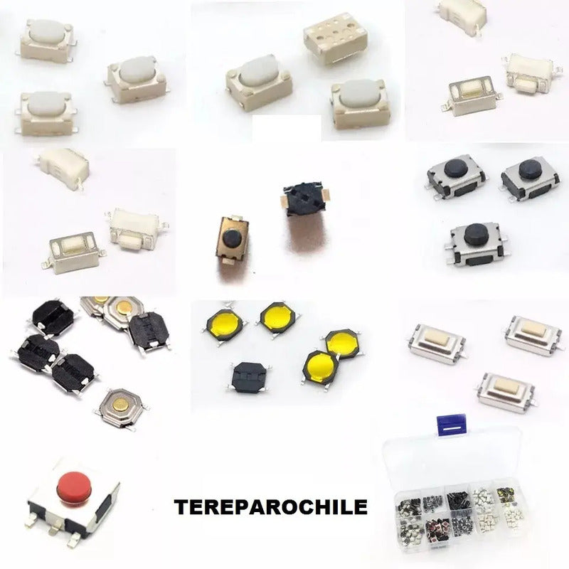 Kit 250 Pulsadores Switch Micro Pulsadores Boton Tactil Push