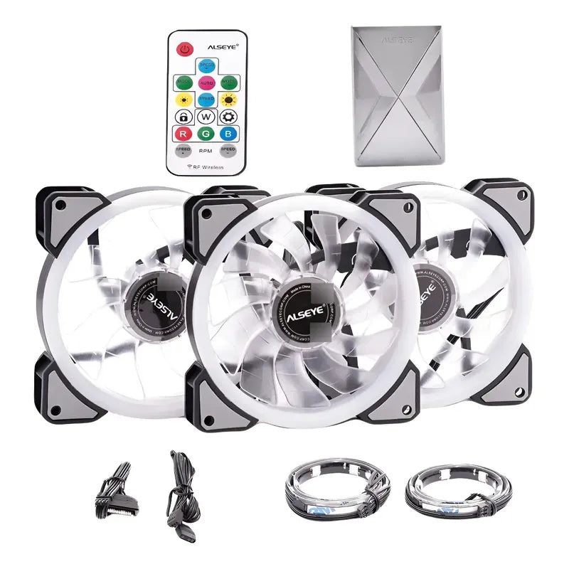 Kit 3 Ventiladores Cooler Trc 120mm Argb Drgb Gamer