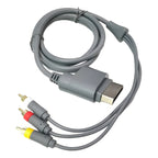 Cable Av Rca 1.8m Para Xbox 360 Marca Tereparochile Conector Dorado