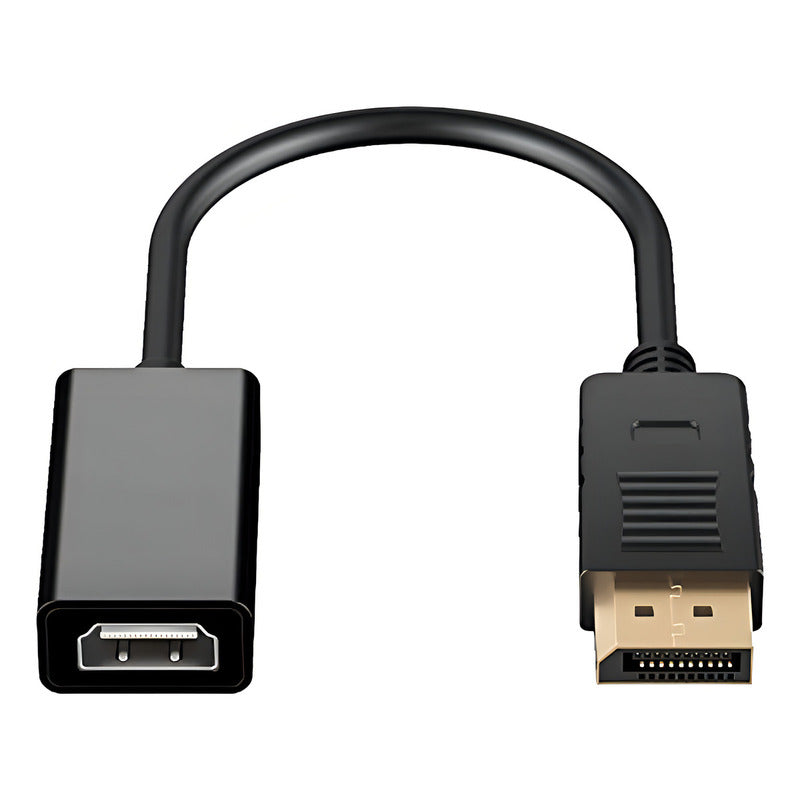 Cable Displayport A Hdmi H Adaptador / Dp / Display Port Color Negro