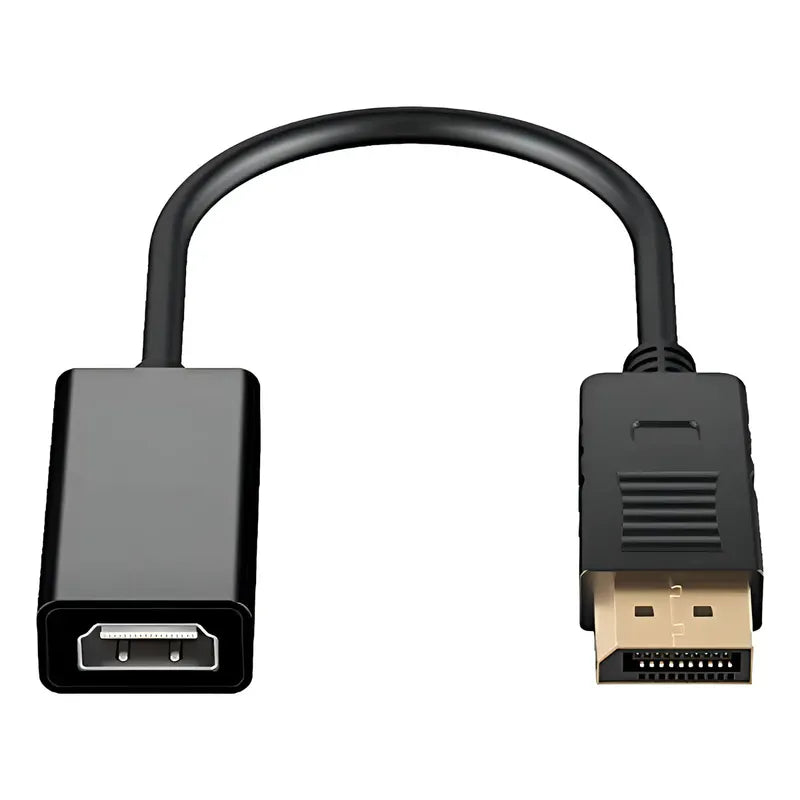 Cable Displayport A Hdmi H Adaptador / Dp / Display Port Color Negro