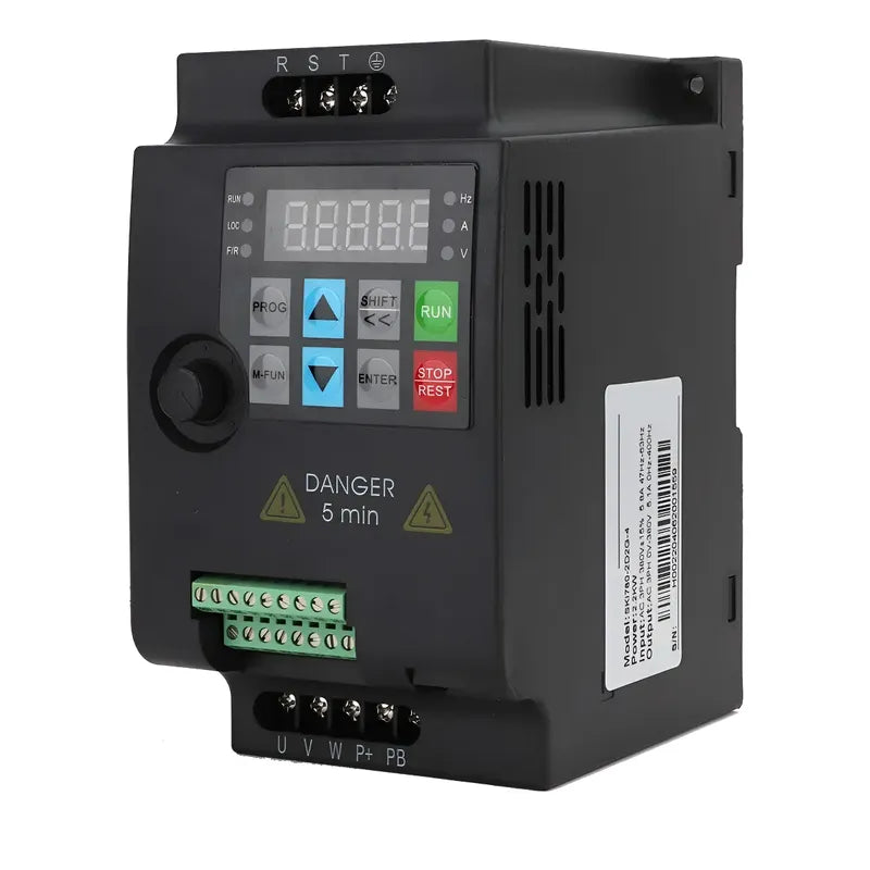 Variador Frecuencia 1 A 3 Fases 2.2kw 220v 9.6a Motor Vfd