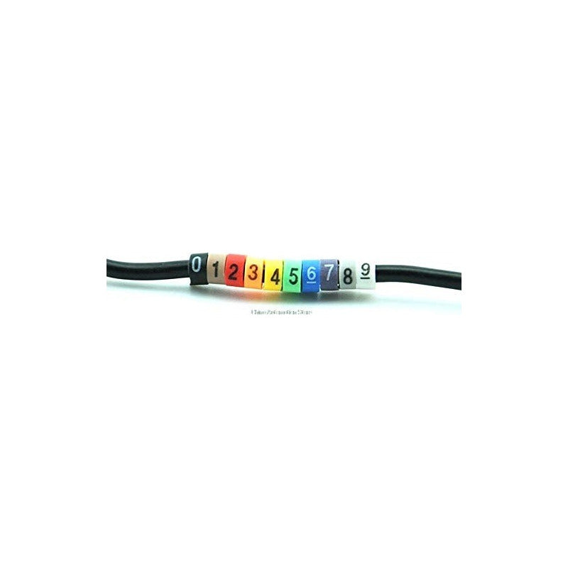 500 Marcadores Identificador Cable Numerico Electricidad Red Multi