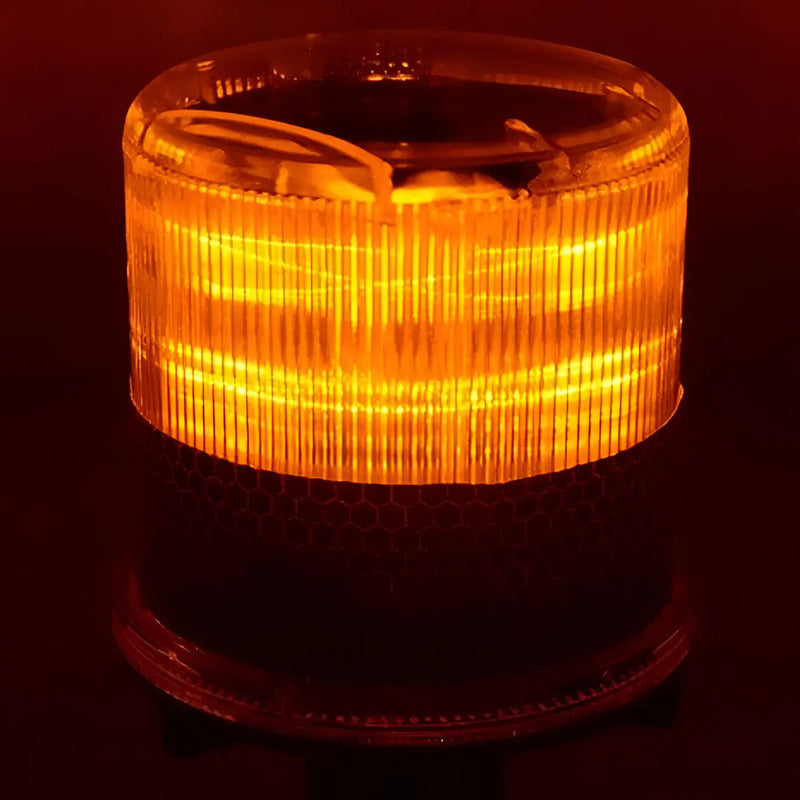 Baliza Solar Amarilla Luz Advertencia Led Interperie Flash