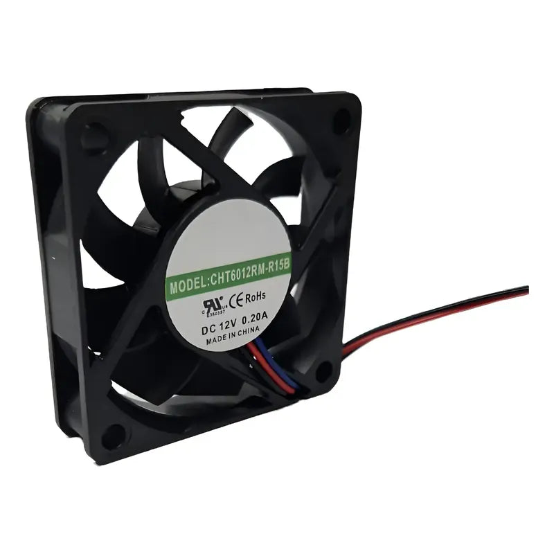 Ventilador Fan Cooler Cht6012rm R15b 12v 60x15mm 6015 3 Pin Negro