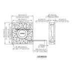 Ventilador Fan Cooler Ytd129225 12v 92x25mm Ytd129225b 9225