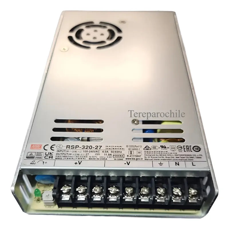Fuente De Poder Rsp-320-27 Meanwell  27v Dc 11.9a 321w