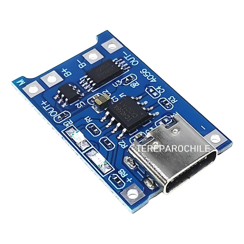 Pack 5 X Modulo De Carga Tp4056 Con Protección - Usb Tipo C