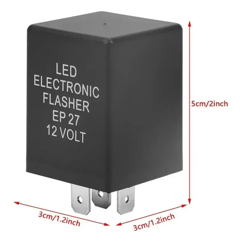 Rele Automotriz Ep27 12v 5 Pines Luz Intermitente Led Relay
