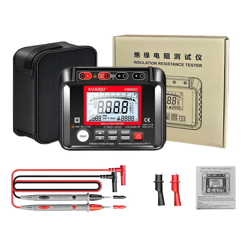 Probador Medidor Resistencia Aislamiento Megohmetro 1000v