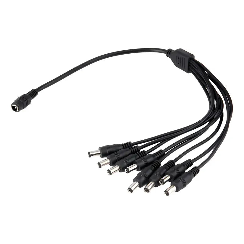 Splitter Alimentación 1x8 Tereparochile Pulpo Cable Cctv Cámaras 5.5mm