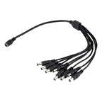 Splitter Alimentación 1x8 Tereparochile Pulpo Cable Cctv Cámaras 5.5mm
