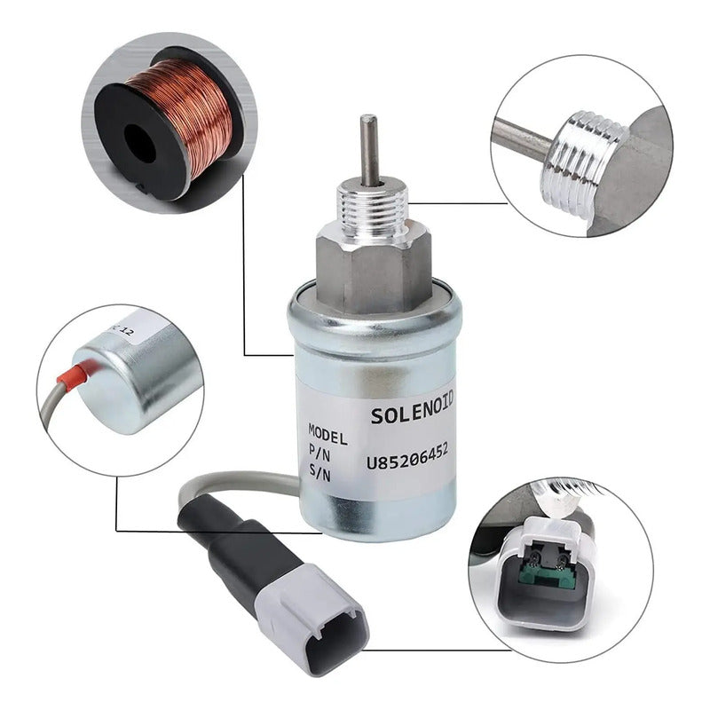 Solenoide Parada Apagado Combustible 12v U85206452 Valvula