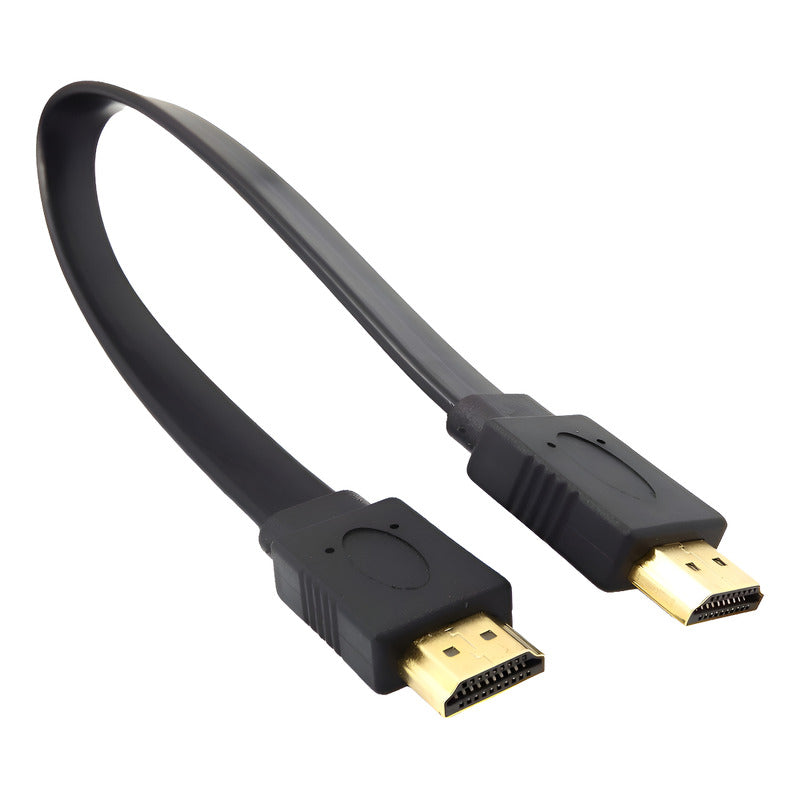 Cable Hdmi Corto Macho A Macho 30 Cm Plano Flat - Full Hd 4k