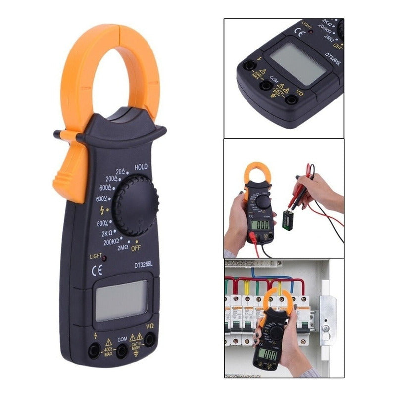 Pinza Amperimétrica Tester Digital Voltimetro Amperimetro