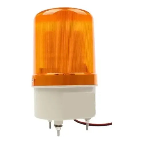 Baliza Led Amarilla Con Sirena 12v 24v Para Alarma O Porton