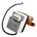 Electro Valvula Dn25 Bola Motorizada 220v + Perilla Manual Gris