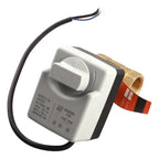 Electro Valvula Dn25 Bola Motorizada 220v + Perilla Manual Gris