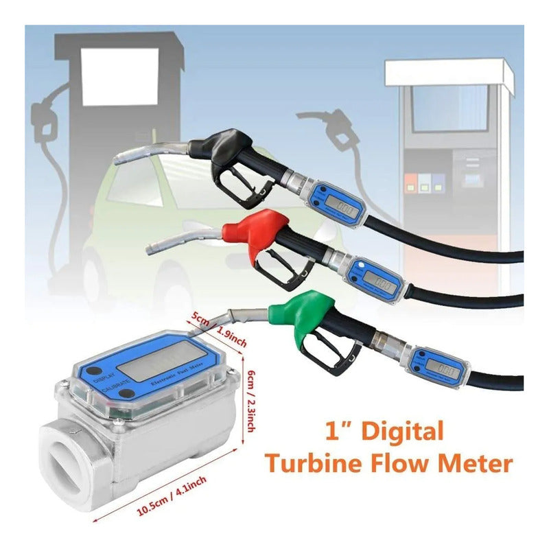 Medidor Liquidos Digital Flujometro Caudalimetro 1puLG K24