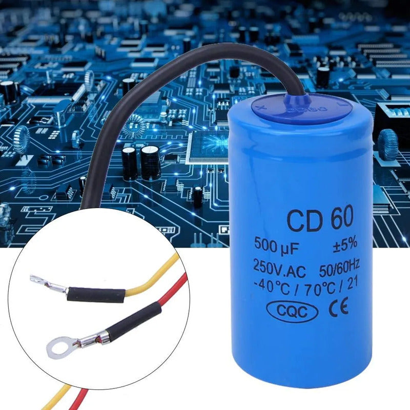Condensador Arranque Cd60 500uf 250v Motor Electrico 50/60hz