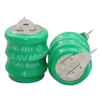 Boton Recargable Nimh 3.6v 80mah Con Pines 3/b80h