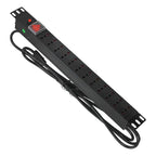 Pdu Rackeable Zapatilla Electrica 12 Enchufes Cable 3 Mt 19  Negro