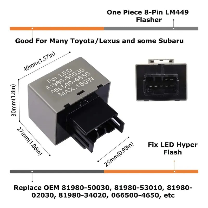 Rele Relay Flash Intermitente Para Toyota Lexus 81980-50030