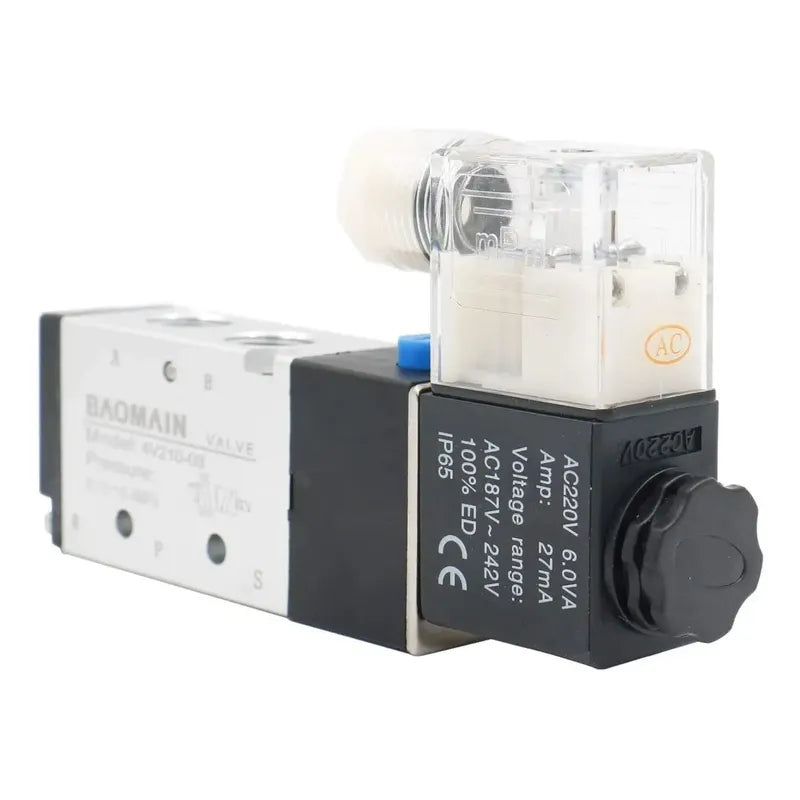 Electrovalvula Neumática 5/2 Vias Bobina 220v Ac 4v210-08