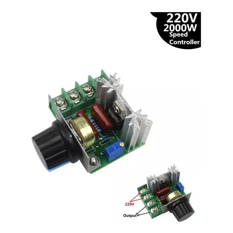 Dimmer Regulador De Velocidad Para Motor 220v 2000watts
