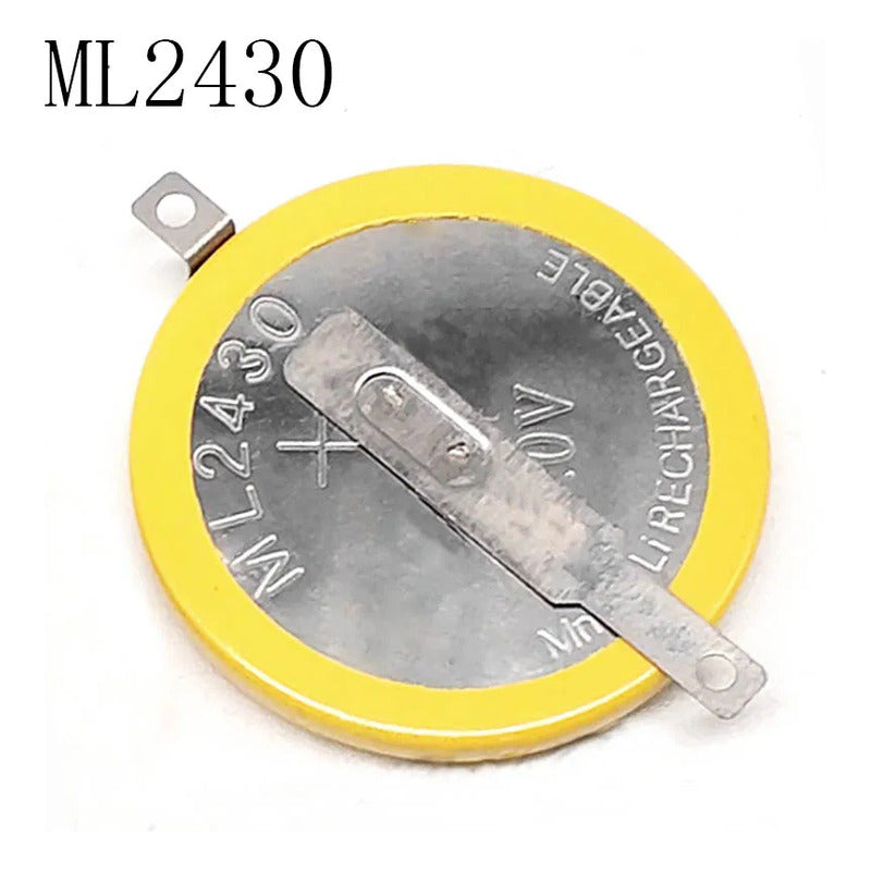 Ml2430 3v Pines 180 Grados Recargable 100mah Amarillo