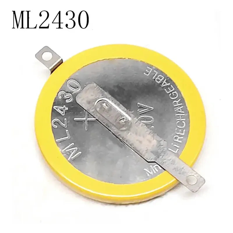 Ml2430 3v Pines 180 Grados Recargable 100mah Amarillo
