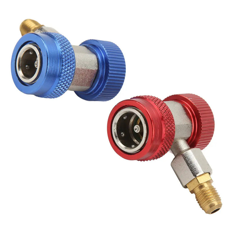 Llaves Acople Rápido Conector De Gas R134a Alta Baja Presion