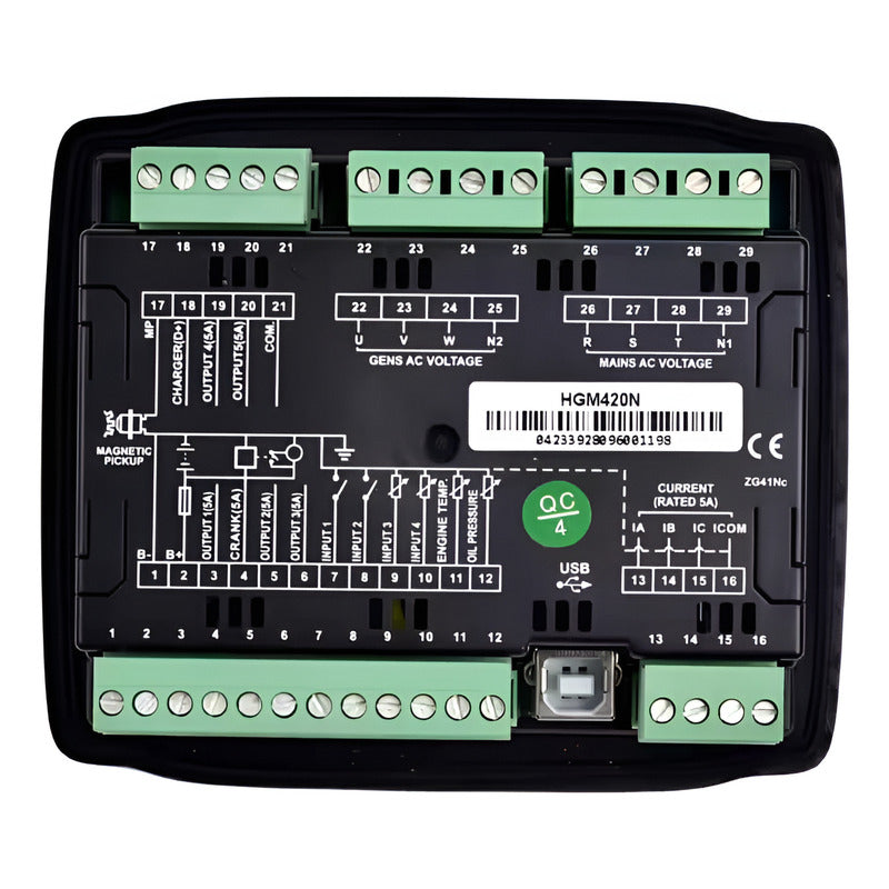 Modulo Controlador Lcd Para Generador Hgm420n Automatico