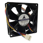 Ventilador Fan Cooler Hxd8025 12v 80x25mm 8025 4 Pines Negro
