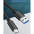 Cable Usb A Usb C 3.0 Carga Rápida 60w 2 Metros Negro Negro