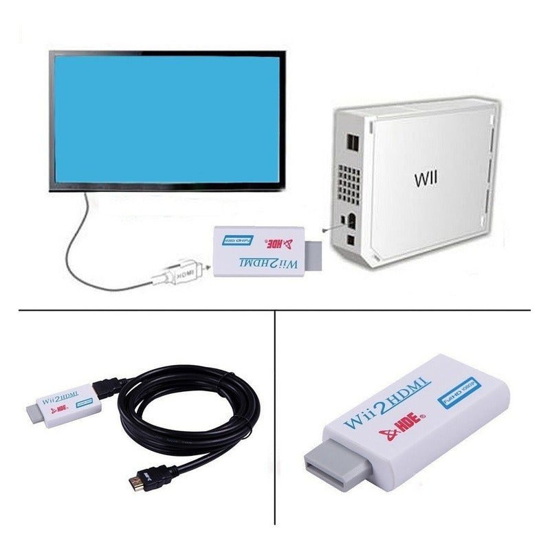 Adaptador Hdmi Para Nintendo Wii A Hdmi Audio Video Wii2hdmi