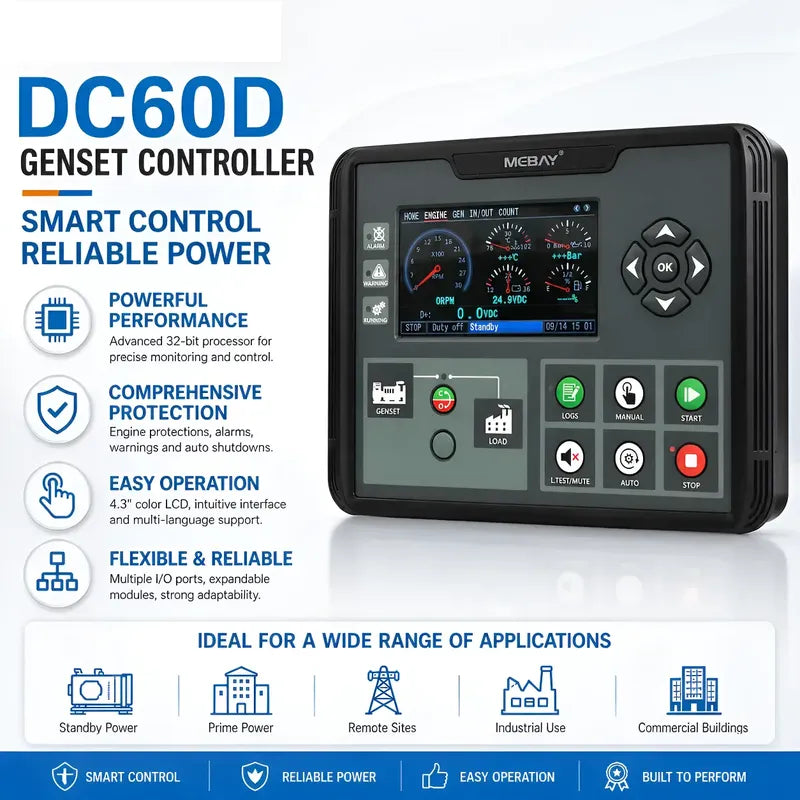 Modulo Controlador Dc60d Mk3  Arranque Automatico Generador